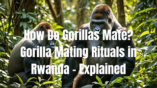 How Do Gorillas Mate Gorilla Mating Rituals in Rwanda Explained [upl. by Fredkin]