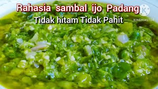 Resep Sambal Ijo Khas Padang enak Tahan Lama Tidak Hitam Dan Tidak Pahit [upl. by Alocin870]