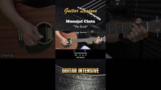 Munajat Cinta  The Rock  Tutorial Chord Gitar Mudah dan Lirik chordgitar [upl. by Narrad198]