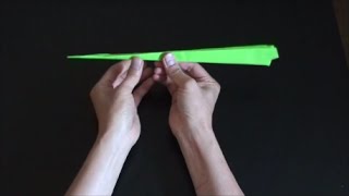 Tutorial tube paper airplane from nigahigas video John Collins [upl. by Llenreb]