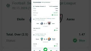 Free and vip football Predation 1xbet bet High odd bet slip Fixedmatch 1xbet 22bet linebet [upl. by Ordnasil860]