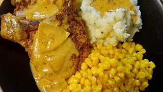 Pork Chops amp Pan Gravy ShoppingPantry List below [upl. by Adao779]