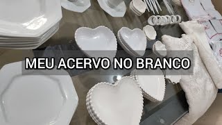 MEU ACERVO NO BRANCO PARA MESA POSTA [upl. by Leif]