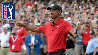 Tiger Woods  Every shot from his 2018 TOUR Championship win [upl. by Nosdivad230]