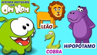 Novo O Trem dos Animais 🐒🦁🦛  Aprendendo Com Om Nom [upl. by Namdor523]