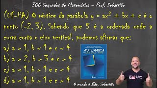 FUNÇÃO QUADRÁTICA  UFPA O Vértice da Parábola EM13MAT302 [upl. by Pedersen]