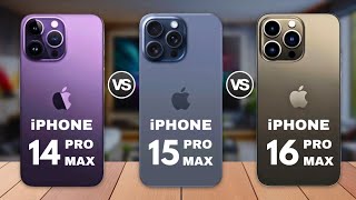 iPhone 14 Pro Max vs iPhone 15 Pro Max vs iPhone 16 Pro Max 🔥 Real Specs Comparison [upl. by Alvy701]