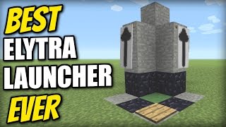 BEST ELYTRA LAUNCHER EVER 🚀 Minecraft Tutorial Sky Limit0 seconds [upl. by Ranitta]