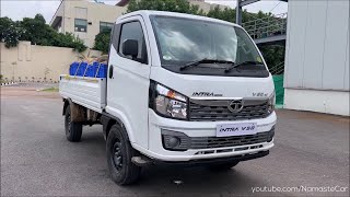 Tata Intra V50 AC Pickup 2022 ₹9 lakh  Reallife review [upl. by Nnomae]