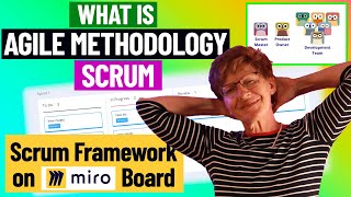 What is Agile Methodology Scrum  Scrum framework on Miro Board [upl. by Ydeh812]