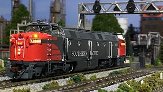 Sounds of the Southern Pacific KM ML4000’s 9000 9001 9002  Dyno Car  HO Scale Model Trains [upl. by Zea]