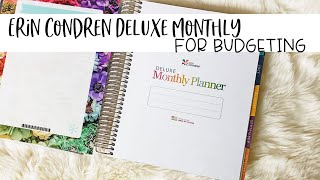 How to Use the Erin Condren Deluxe Monthly Planner for Budgeting [upl. by Ovid]