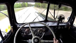 Take a ride in the 1950 Kenworth  Shifting and Cummins sound [upl. by Aikit]