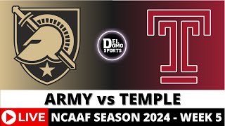 ARMY VS TEMPLE LIVE 🏈 NCAAF COLLEGE FOOTBALL GAME SCORE  WEEK 5  SEP 26 2024 [upl. by Nywles180]