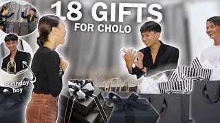 SURPRISING CHOLO WITH 18 GIFTS FOR HIS 18TH BIRTHDAY SOBRANG SAYA NI CHOLO  ROWVERY TRINIDAD [upl. by Barna]