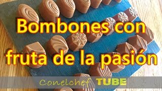 Bombones de chocolate con leche y fruta de la pasión [upl. by Abey34]