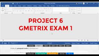 GMETRIX EXAM 1 PROJECT 47 HƯỚNG DẪN LUYỆN THI MOS WORD 2019 [upl. by Israeli]