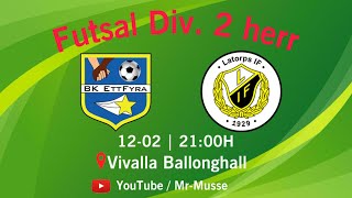 BK Ett Fyra amp Latorps IF  Futsal Div2 Herr  Sweden Örebro  20241202  43 [upl. by Vey]