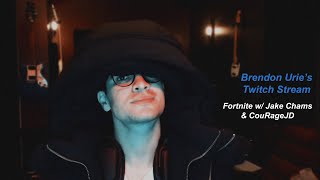 Brendon Urie  Twitch Live Stream  Chat  Fortnite w CouRageJD amp Jake Chams  122019 [upl. by Hairem271]