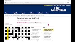 Guardian Cryptic Crossword Tuesday 30 July 2024  REDO WITH SOUND [upl. by Atalaya815]