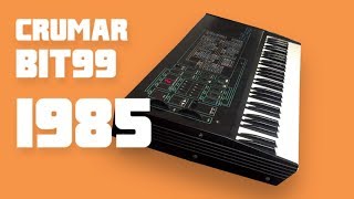 CRUMAR BIT99  Analog Synthesizer 1985  HD DEMO [upl. by Acinomahs]