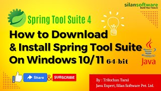 How to Download amp Install Spring Tool Suite on Windows 1011 202223 Update  Silan Software [upl. by Leber]