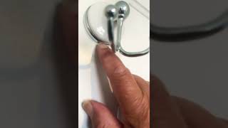 How to removeadjust a bathroom fitting Towel Rail toilet roll holder or robe holder [upl. by Bor]