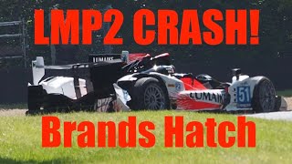 Big LMP2 Crash At Brands Hatch Masters Historic [upl. by Gracia]