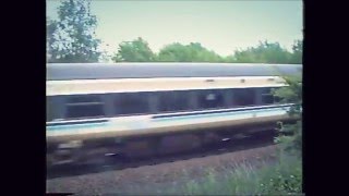 Trains at Saltersford on the ECML June 1999 [upl. by Yetak984]