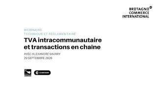 TVA intracommunautaire et transactions en chaîne [upl. by Docile]