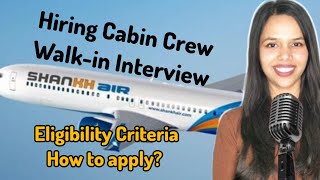 Shankh Airline Hiring Walkin Interview  Eligibility Criteria in detail  Shankh Air 2024 [upl. by Georgeanne836]