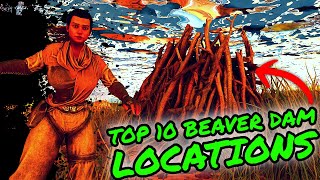 TOP 10 BEAVER DAM Locations on The CENTER in Ark Survival Ascended TOPS OF CEMENTING PASTE [upl. by Adnirual]