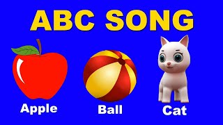 A For Apple Song I A For Apple B For Ball C For Cat D For Dog I Preschool Learning Video  ABCD Song [upl. by Adnahsar]