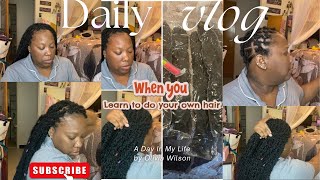 Happy VlogMas Day 12 Reviewing 22 Inch Distressed Passion Locs Crochet Hair 7 Packs [upl. by Cannice]