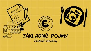 SŠ  Základné pojmy  Číselné množiny [upl. by Nonahs]