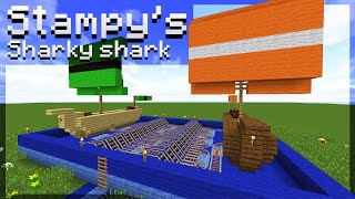 How to build Stampys Sharky Shark  Minecraft Tutorial [upl. by Phillis]