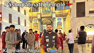 Kathmandu m Pashupatinath Ji k darshan ho gye 🚩 nepal temple kathmandu explorepage dailyvlog [upl. by Soirtemed953]