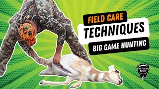 Field Care Techniques for Big Game Hunting Whole Animal Field Dressing and the Gutless Method [upl. by Killoran]