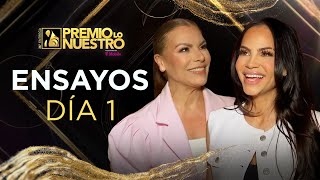 Natti Natasha Ricardo Montaner y Olga Tañon presentes en el Día 1 de Ensayos Premio Lo Nuestro 2024 [upl. by Doraj]