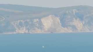 Landslip at St Oswalds Bay on the Jurassic Coast between Durdle Door and Lulworth Cove Dorset [upl. by Goldfinch495]