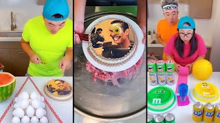 Emoji cake vs Minecraft cake ice cream challenge 🍨skibiditoilet minecraft by Ethan Funny Family [upl. by Ardnossac]