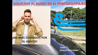 Como evitar el zumbido del portaequipajes Solución fácil y economica para quitar el ruido del viento [upl. by Evadnee]