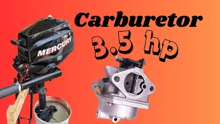 Mercury 35 hp 4 stroke carburetor cleaning [upl. by Marchese951]