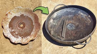 Eternal Frying Pan Made from a Harrow Disk [upl. by Cohlier184]