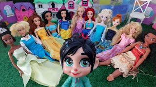 Disney Princesses save WreckItRalph Paul Prenses Vanellope Çocuklar İçin Video [upl. by Marys]