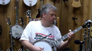 Banjocom video demo of a new Stelling Swallowtail 5 String Banjo [upl. by Aneer]