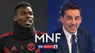 Neville and Carragher argue over Paul Pogba and combined Liverpool amp Man United XI  MNF [upl. by Nedah]