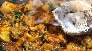 koyla chicken karahi aisi k ghar wale bar bar banwaenspecial dawat dish by tasty food with faiza [upl. by Fabriane]