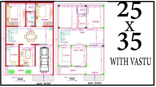 250quotx350quot House Map With Detail  East Facing  With Vastu  Gopal Architecture [upl. by Licec]