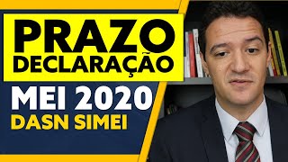 PRAZO DECLARAÇÃO MEI 2020 DASN SIMEI 2020 [upl. by Paulina37]